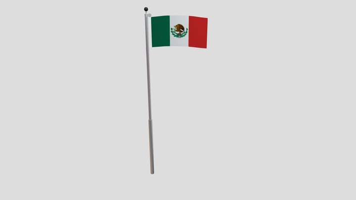 Mexico Flag 3D Model