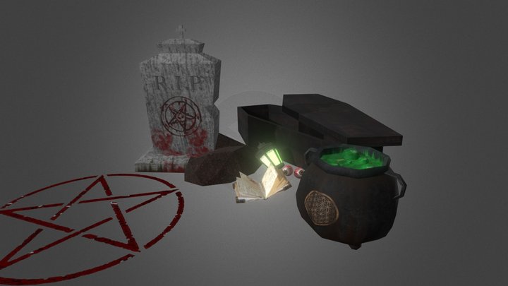 Full_Halloween_Asset 3D Model