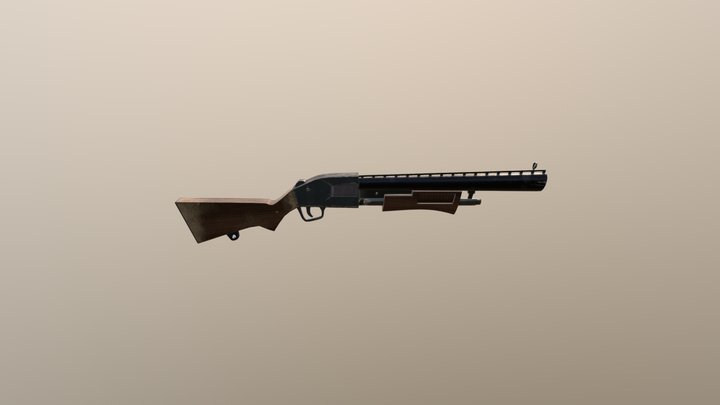 Shotgun Model 3D Model