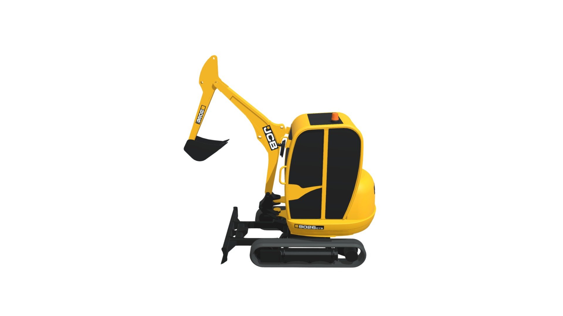 JCB 8026 CTS | 2.6 Tonne Compact Excavator — Sketchfab embed 3D viewer