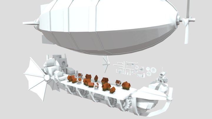 Airship WIP 3D Model