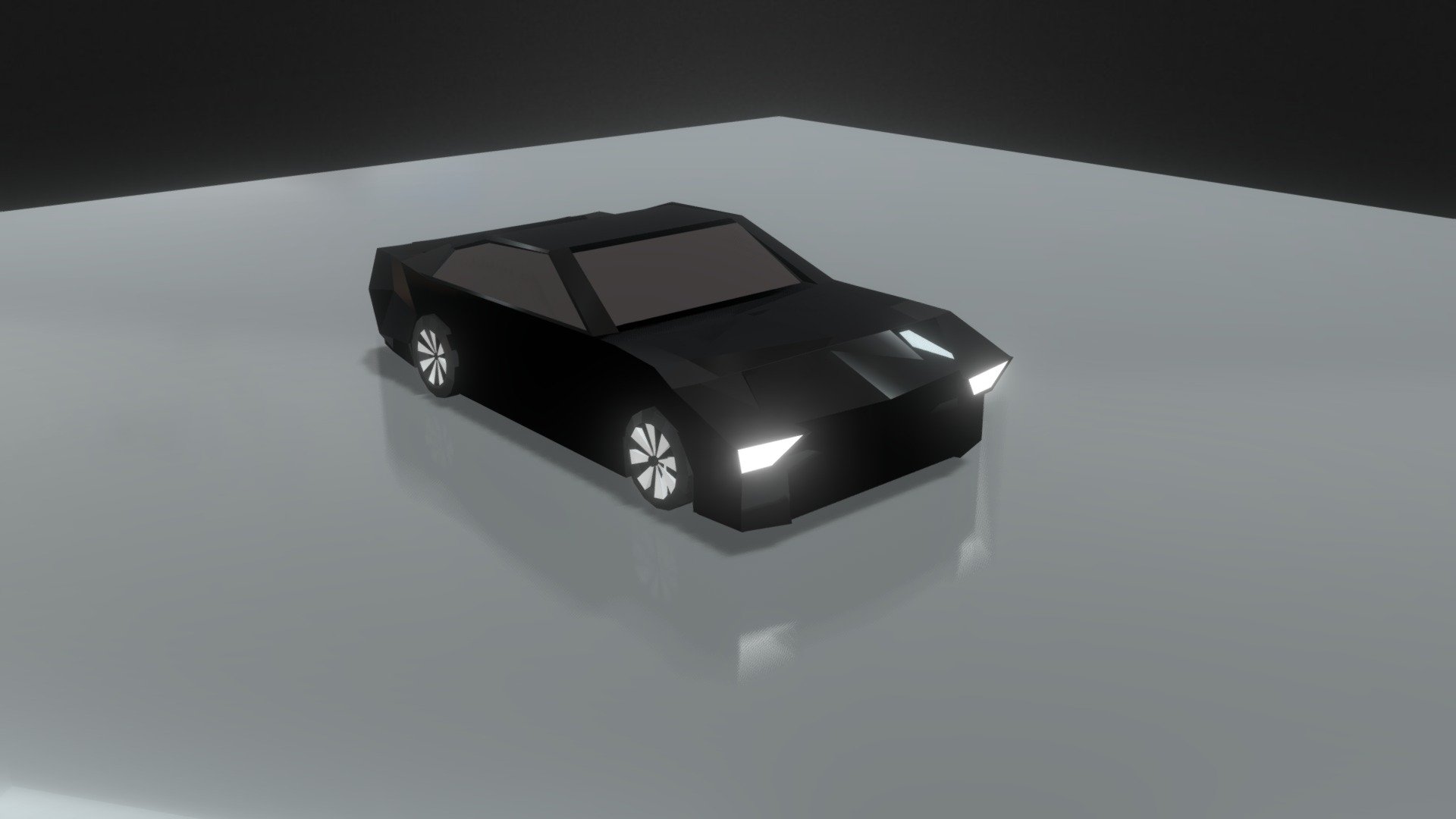 Low-Poly sports car (Game ready prop)