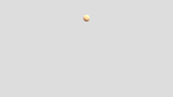 Emoji - Blush 3D Model
