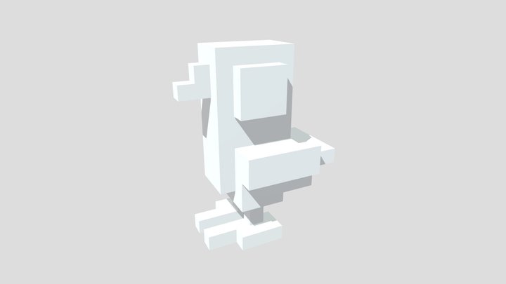 Crossy Roads 07 - Poopy Pigeon 🐦 3D Model