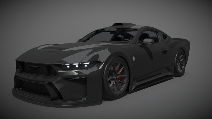 Ford Mustang Dark Horse 2024 Widebody Kit 3D Model