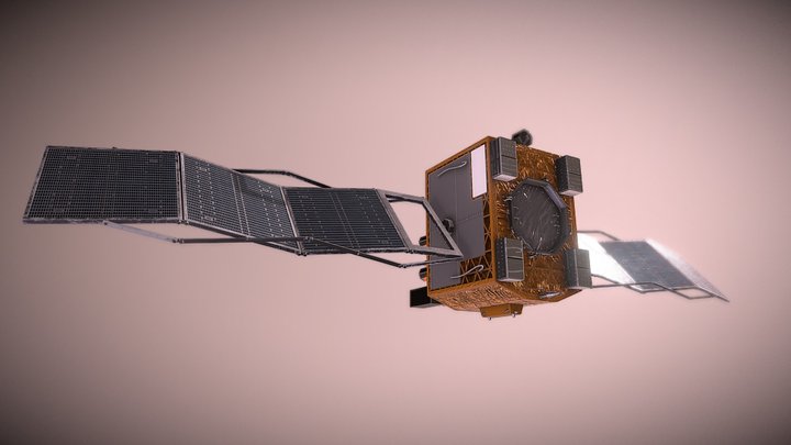 GPS Satellite 3D Model