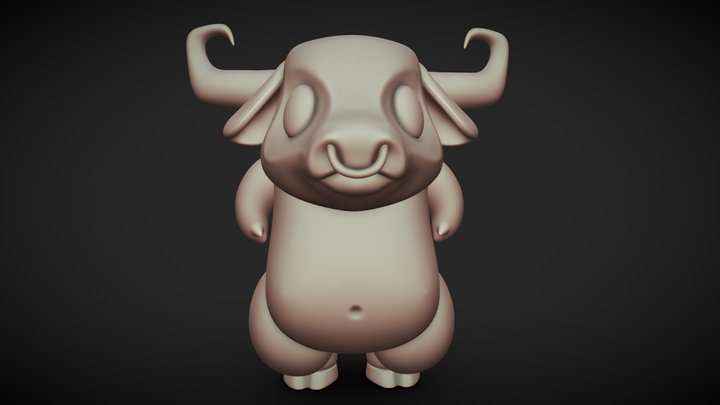 Angry bull 3D Model