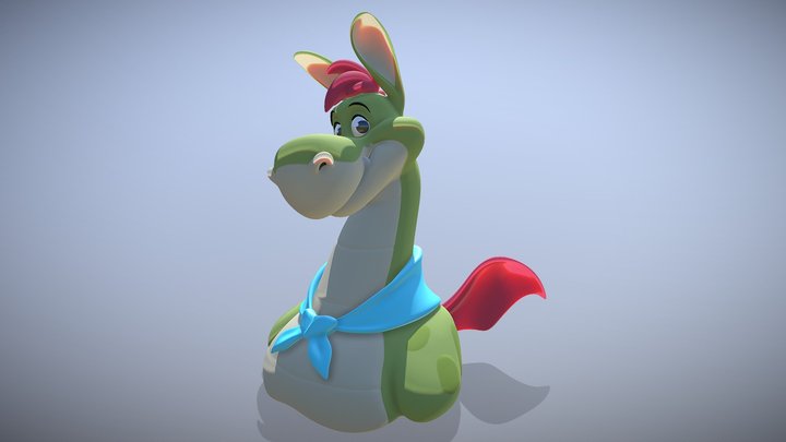 bust - herbert the dragon 2 3D Model