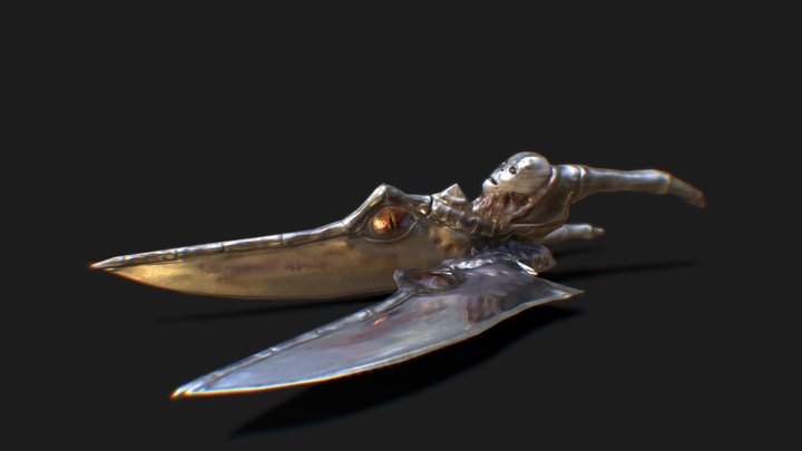 Dragon's Blood Blades 3D Model