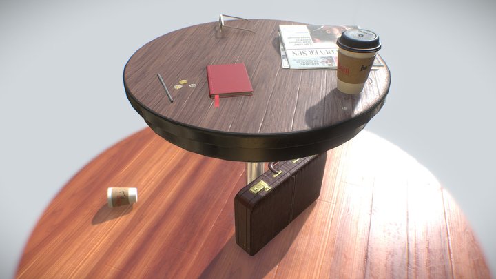 Coffee Shop Props 3D Model