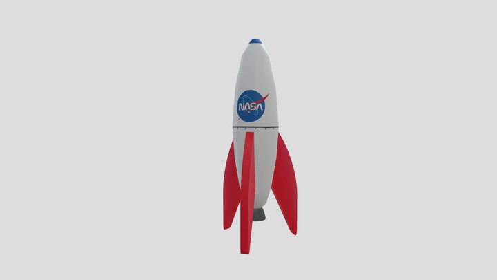 Toy NASA Rocket 3D Model