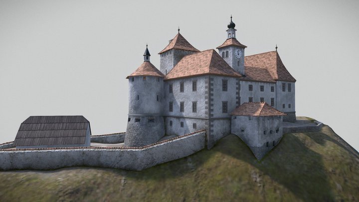 Vuzenica - Stari grad (poskus rekonstrukcije) 3D Model