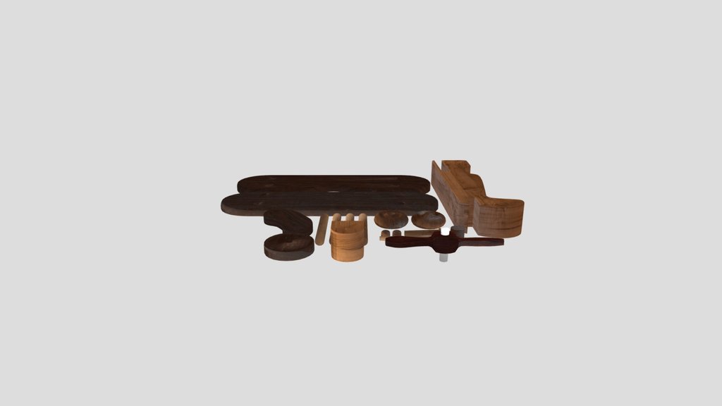 Airplane Toy Biplane Disassembled