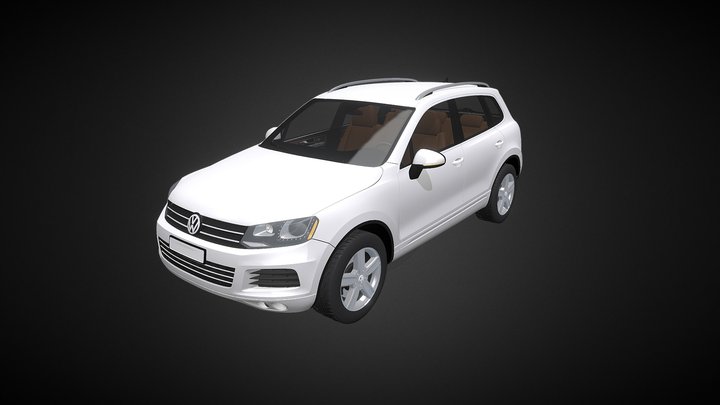 VW Touareg 2011 3D Model