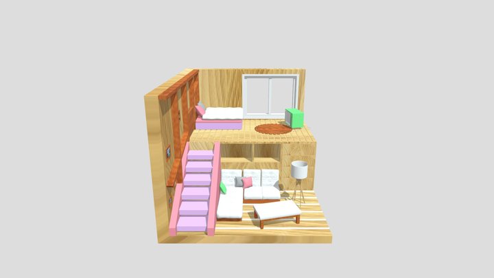 Attic Room 3D Model