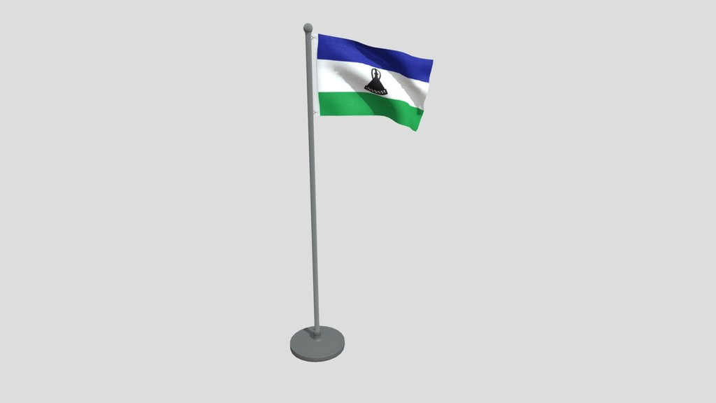 Animated Flag Of Lesotho