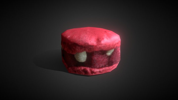 Macaron Raspberry 3D Model