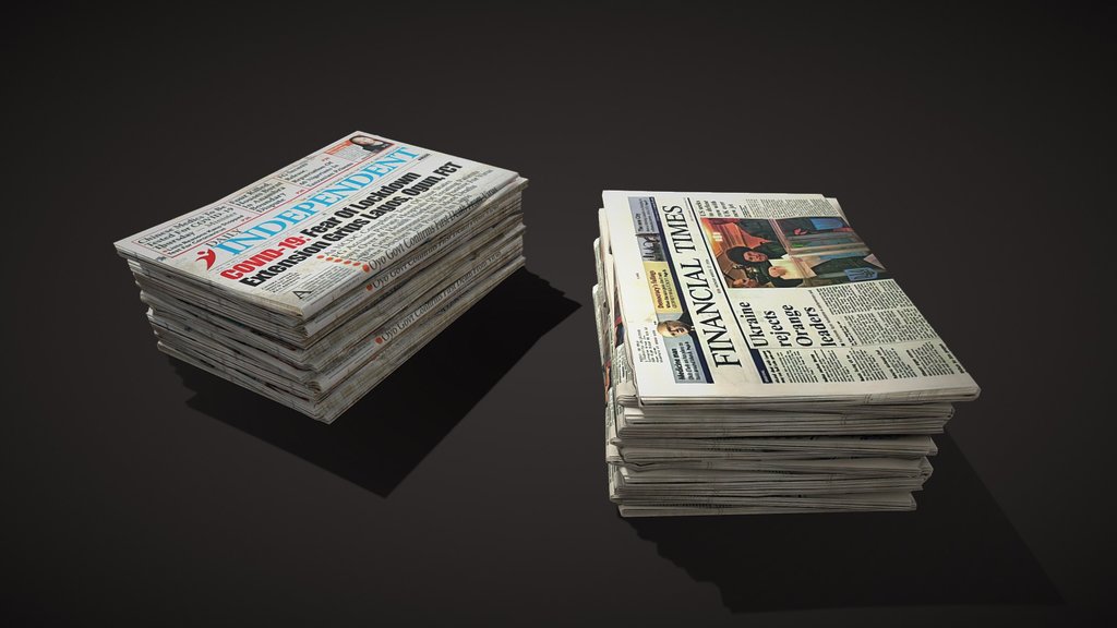 [CC0] Newspaper Stack - Ready to Unity HDRP