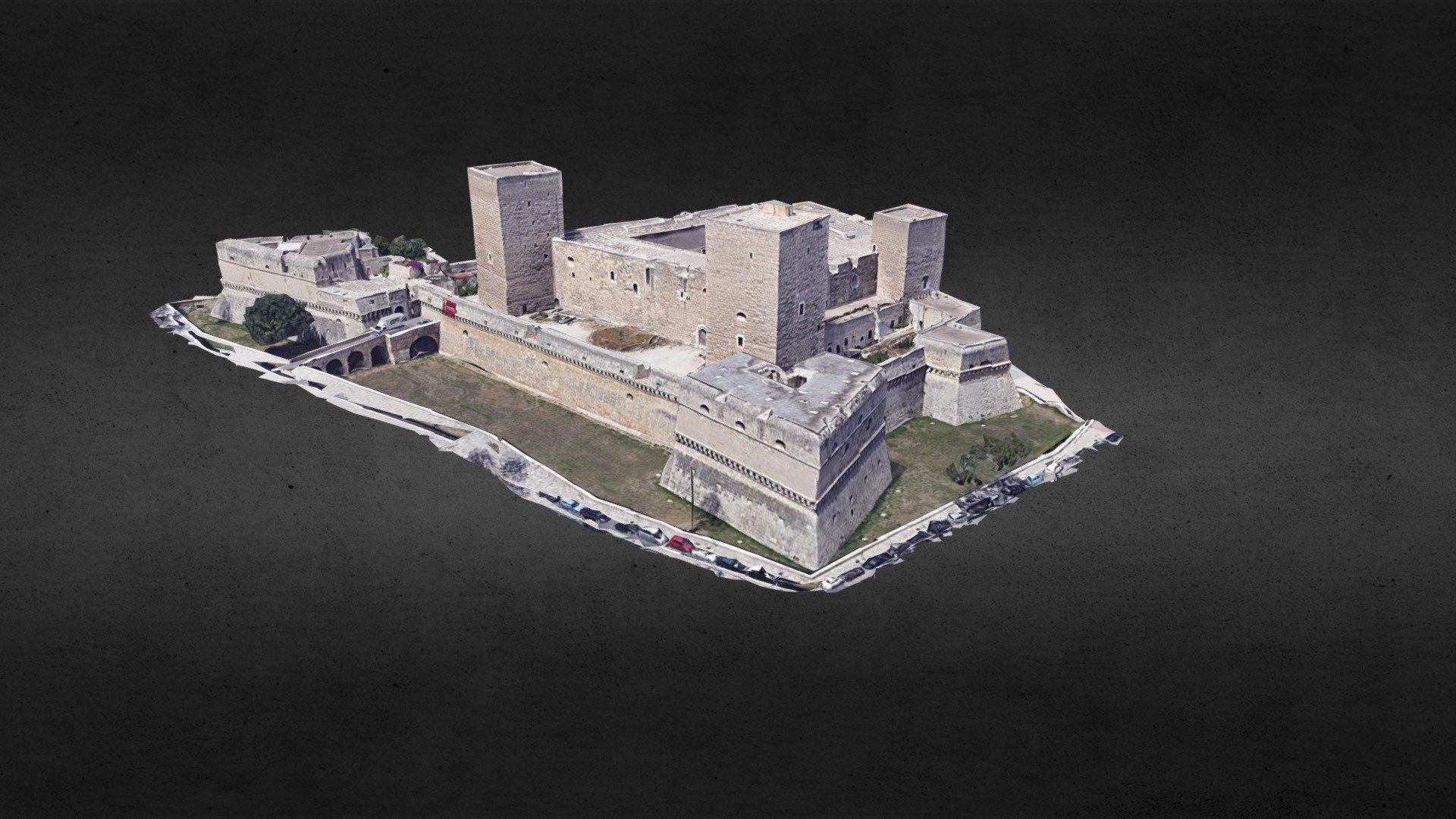 Castello normanno-svevo Bari, Italia - Buy Royalty Free 3D model by ...