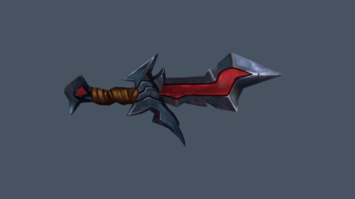Hand Painted - Dagger 3D Model