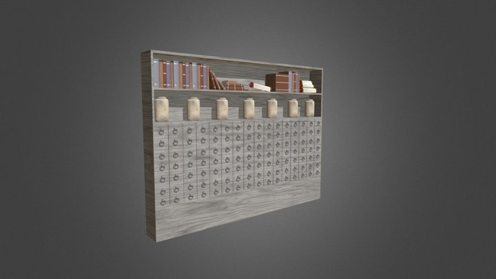 Asset 1 - Bookcase 3D Model