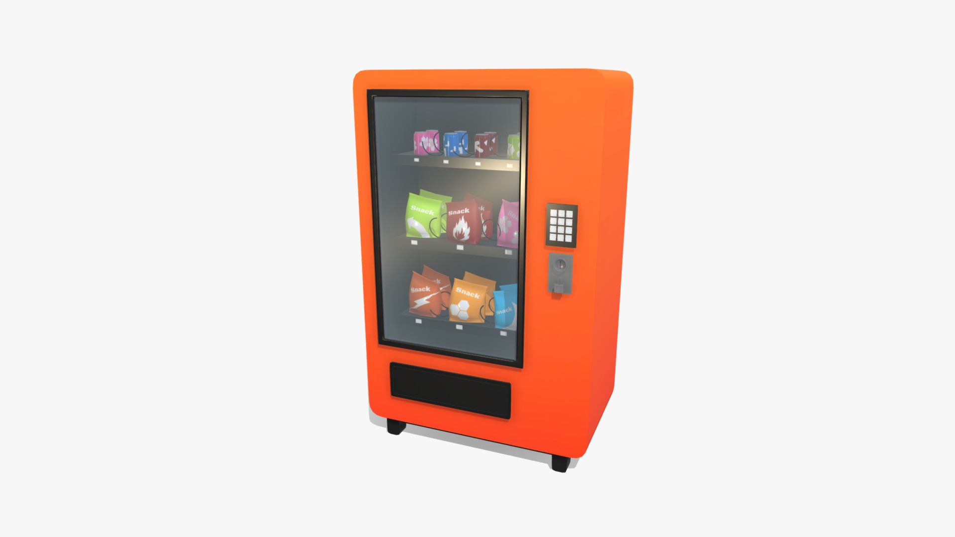 3D model Vending Machine - This is a 3D model of the Vending Machine. The 3D model is about graphical user interface.