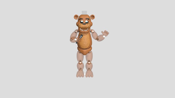 Freddy Fazbear Pose 3D Model