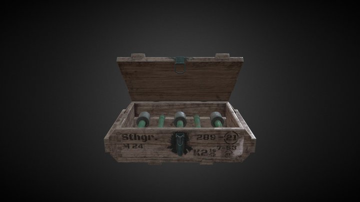 Crate 3D Model