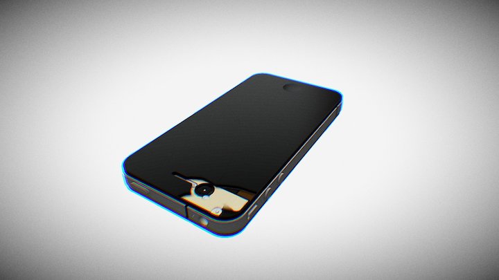 Cracked iPhone 3D Model