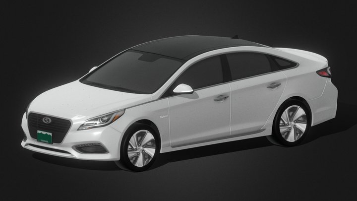 2017 Hyundai Sonata  Hybrid 3D Model