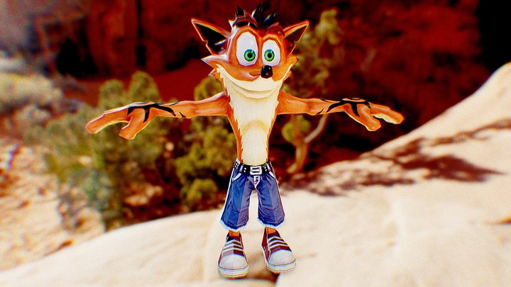 Xbox 360 - Crash of the Titans - Crash Bandicoot 3D Model