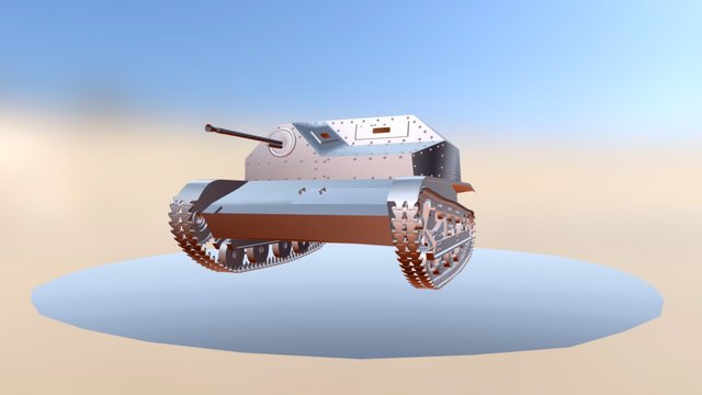 TKS Tankette 3D Model