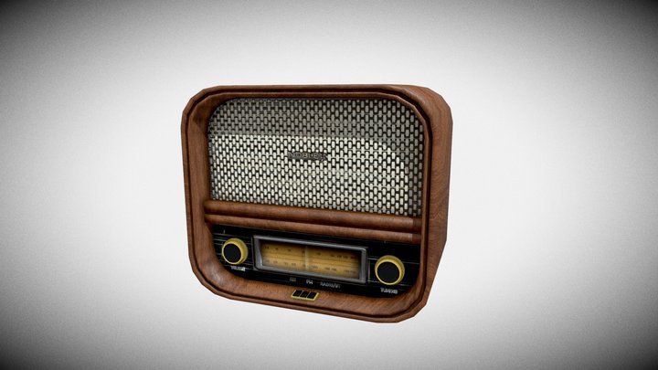 Radio Vintage 3D Model