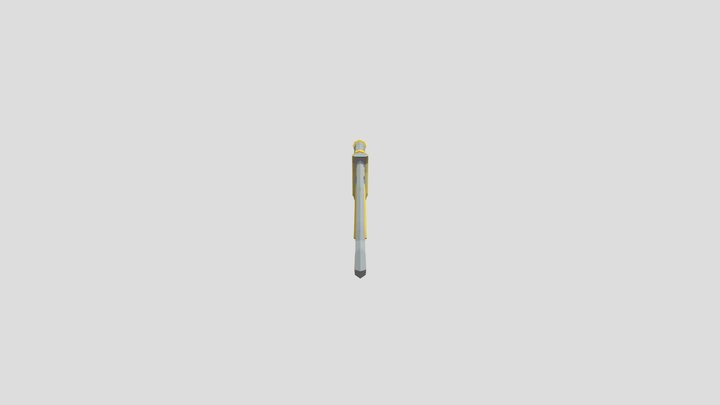 Medieval Low Poly Sword 3D Model