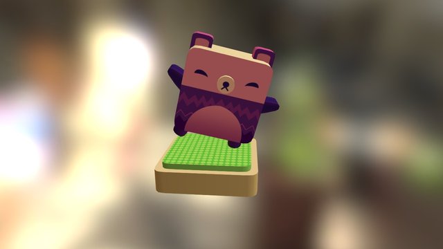 Alphabear 3D Model