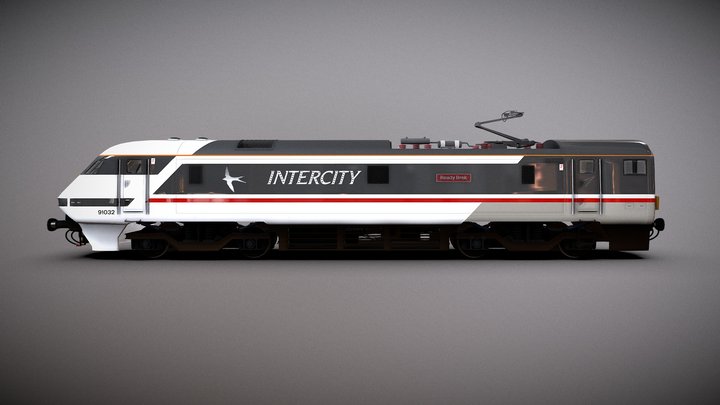 Train - British Rail Class 91 Power Car 3D Model