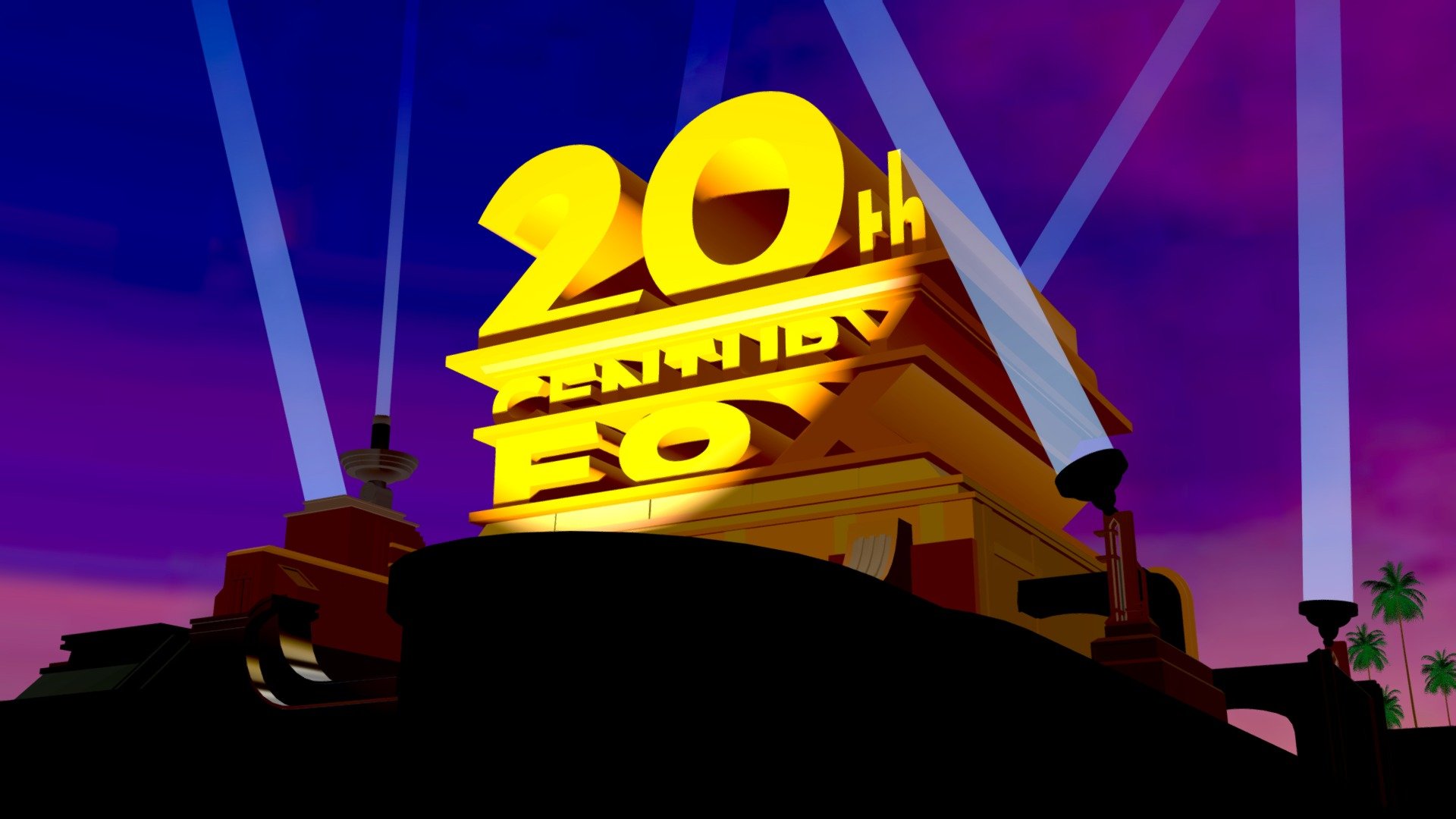 20th Century Fox 2009 Game Logo Remake Download Free 3d Model By