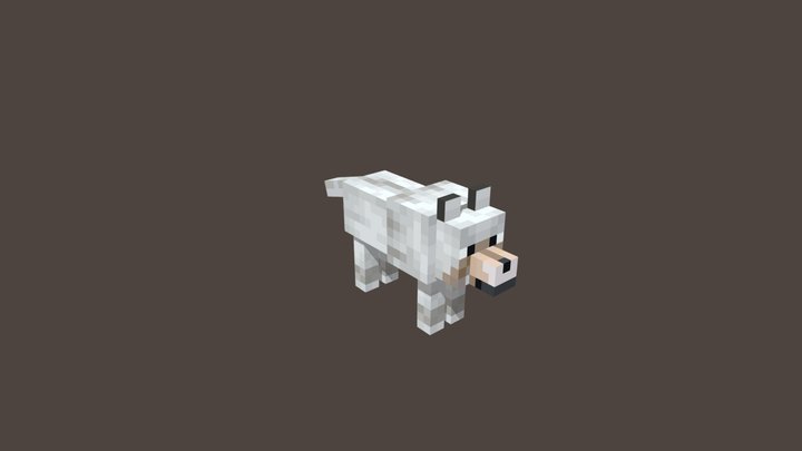 Minecraft Wolf – Kostenloses 3D-Modell STL