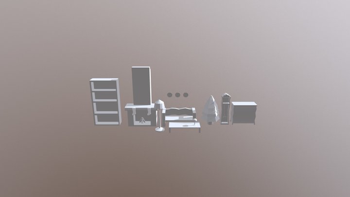 Living Room Set 3D Model