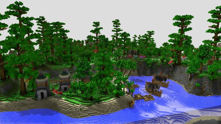 Jungle Project made by Matilaina 3D Model