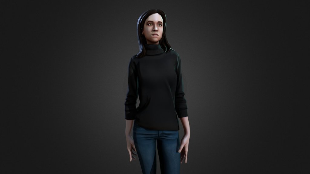 Stylized Lowpoly Female