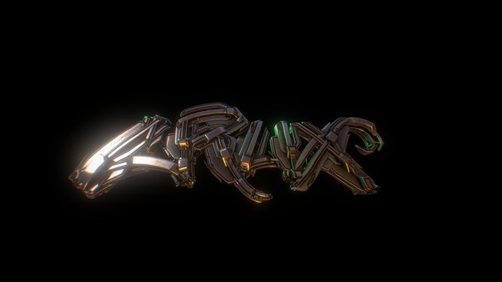 crux 3d graffiti 3D Model