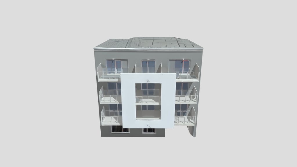 Edificio Residencial Moderno - Visualización