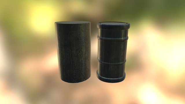 Round Barrel 3D Model
