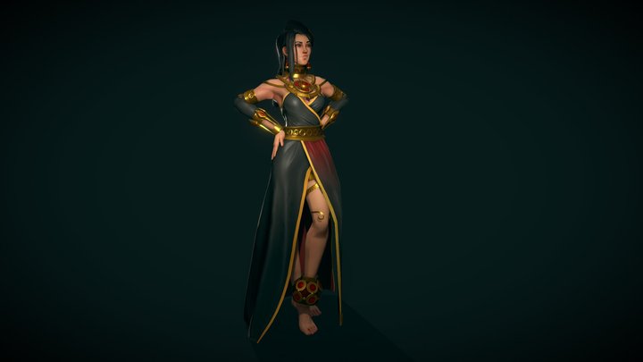 Persephone, Queen of the underworld 3D Model