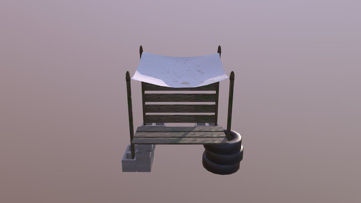 Junk Stall 3D Model