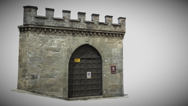 Portale del Palazzo Quadrio Negri 3D Model