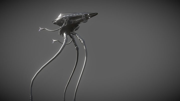 tripod walk cycle 3D Model
