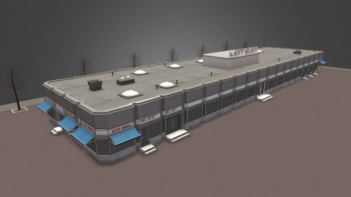 Entinen kauppahalli, Joensuu 3D Model