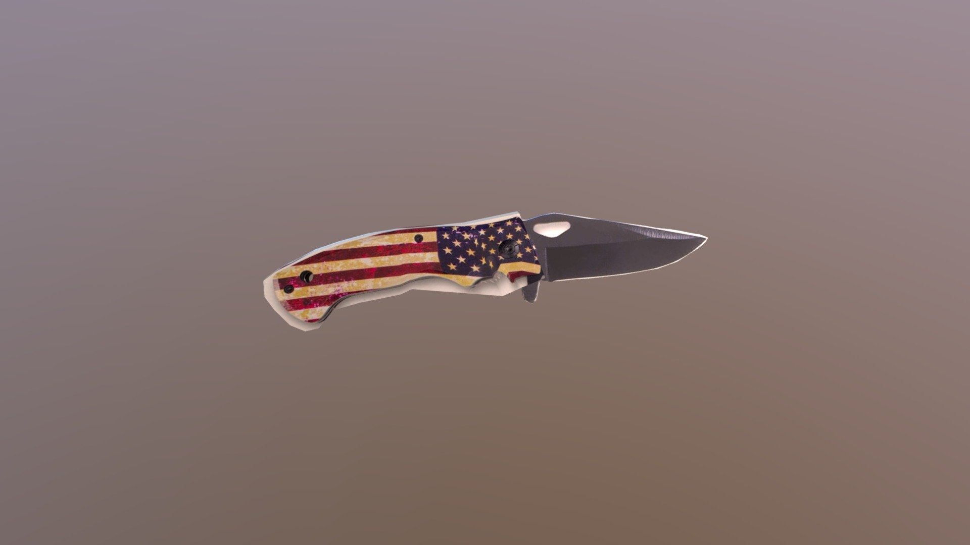 30_ American Flag Knife
